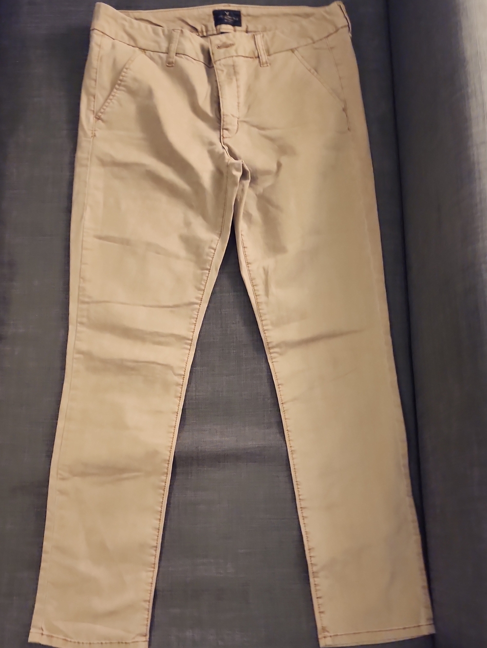 American Eagle Outfitters Light Beige Skinny Jeans